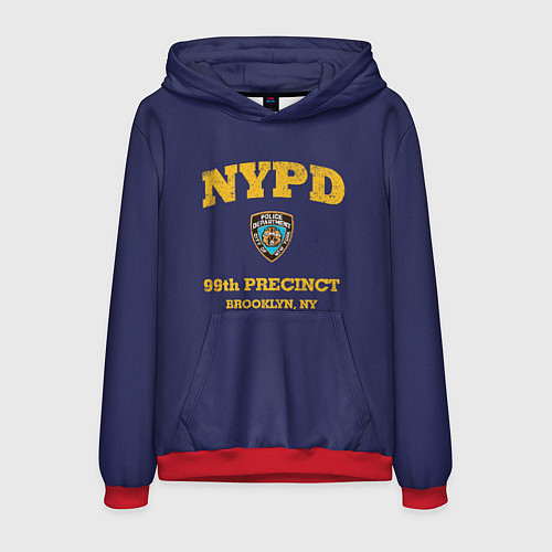 Мужская толстовка Бруклин 9-9 департамент NYPD / 3D-Красный – фото 1
