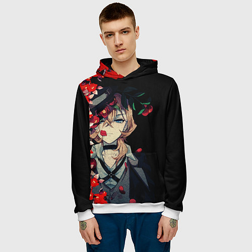 Мужская толстовка Великий из бродячих псов / 3D-Белый – фото 3