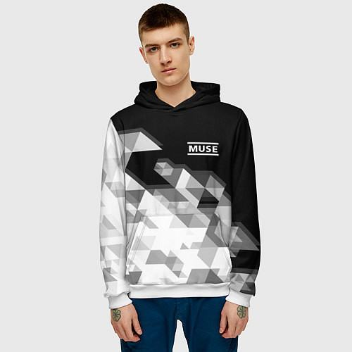 Мужская толстовка Muse / 3D-Белый – фото 3