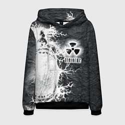 Толстовка-худи мужская Сталкер, цвет: 3D-черный
