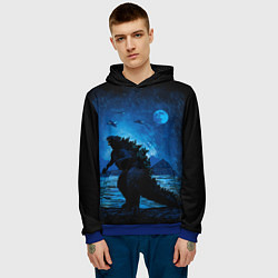 Толстовка-худи мужская GODZILLA, цвет: 3D-синий — фото 2