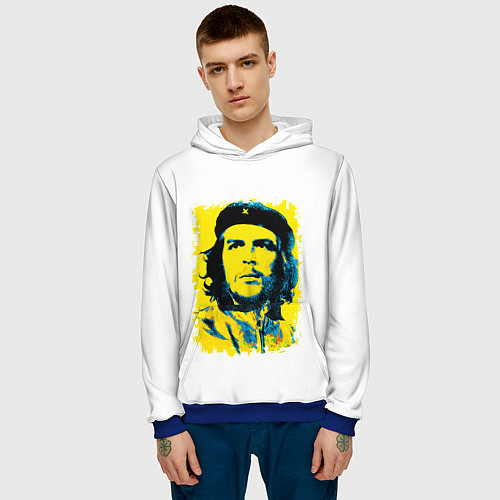 Мужская толстовка Че Гевара / 3D-Синий – фото 3