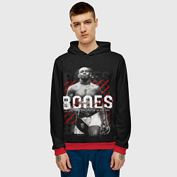 Толстовка-худи мужская Bones Jones, цвет: 3D-красный — фото 2