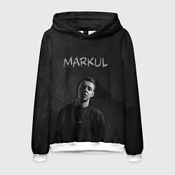Толстовка-худи мужская MARKUL, цвет: 3D-белый