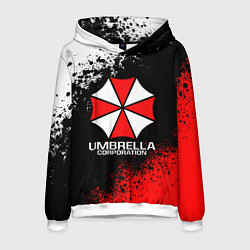 Толстовка-худи мужская RESIDENT EVIL UMBRELLA, цвет: 3D-белый