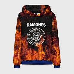 Толстовка-худи мужская Ramones, цвет: 3D-синий