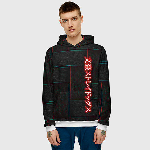 Мужская толстовка Bungou Stray Dogs / 3D-Белый – фото 3