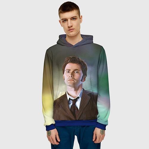 Мужская толстовка 10 ДОКТОР / 3D-Синий – фото 3