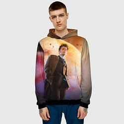 Толстовка-худи мужская DOCTOR WHO, цвет: 3D-черный — фото 2