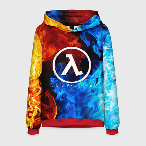 Мужская толстовка HALF-LIFE / 3D-Красный – фото 1