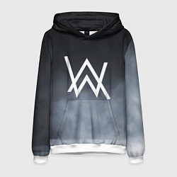 Толстовка-худи мужская Alan Walker, цвет: 3D-белый