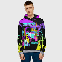 Толстовка-худи мужская JoJo Bizarre Adventure, цвет: 3D-меланж — фото 2