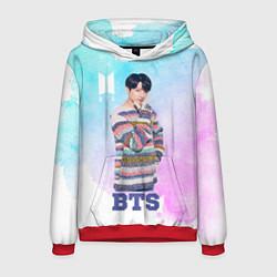 Толстовка-худи мужская BTS, цвет: 3D-красный