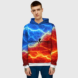 Толстовка-худи мужская CSGO, цвет: 3D-белый — фото 2