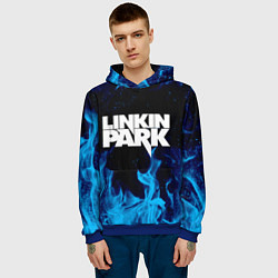 Толстовка-худи мужская LINKIN PARK, цвет: 3D-синий — фото 2
