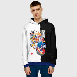 Толстовка-худи мужская СОНИК, цвет: 3D-синий — фото 2