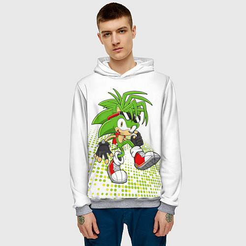 Мужская толстовка Sonic / 3D-Меланж – фото 3
