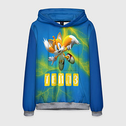 Толстовка-худи мужская Sonic - Майлз Тейлз, цвет: 3D-меланж
