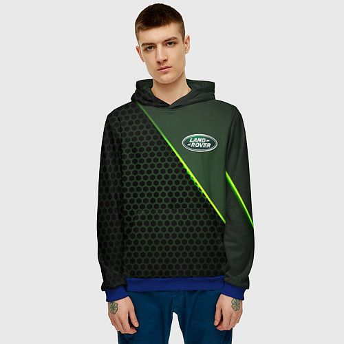 Мужская толстовка Land Rover / 3D-Синий – фото 3