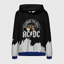 Толстовка-худи мужская ACDC, цвет: 3D-синий