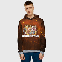 Толстовка-худи мужская UNDERTALE, цвет: 3D-меланж — фото 2