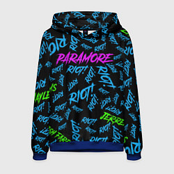 Толстовка-худи мужская Paramore RIOT!, цвет: 3D-синий