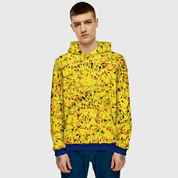 Толстовка-худи мужская Пикачу, цвет: 3D-синий — фото 2