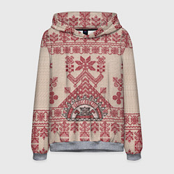 Толстовка-худи мужская Макошь Богиня Судьбы, цвет: 3D-меланж