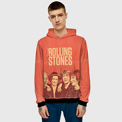 Толстовка-худи мужская The Rolling Stones, цвет: 3D-черный — фото 2