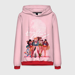 Толстовка-худи мужская PINK SAILOR MOON, цвет: 3D-красный
