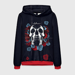 Толстовка-худи мужская Deftones Rose, цвет: 3D-красный