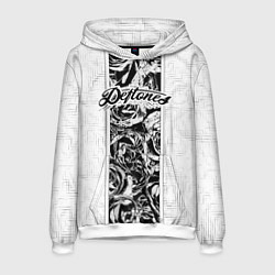 Толстовка-худи мужская Deftones, цвет: 3D-белый