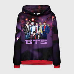 Толстовка-худи мужская BTS, цвет: 3D-красный