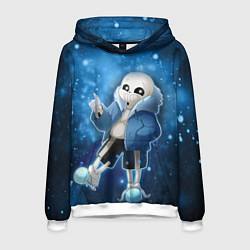 Толстовка-худи мужская UNDERTALE, цвет: 3D-белый