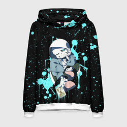 Толстовка-худи мужская UNDERTALE, цвет: 3D-белый