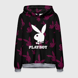 Толстовка-худи мужская PLAYBOY, цвет: 3D-меланж