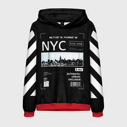 Толстовка-худи мужская Off-White: NYC, цвет: 3D-красный