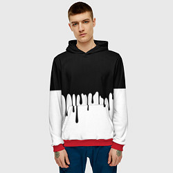 Толстовка-худи мужская Drop, цвет: 3D-красный — фото 2