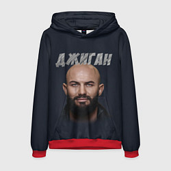 Толстовка-худи мужская Джиган, цвет: 3D-красный