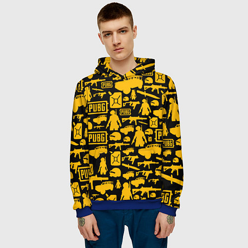 Мужская толстовка PUBG / 3D-Синий – фото 3