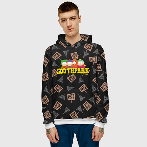 Мужская толстовка SOUTH PARK / 3D-Белый – фото 3