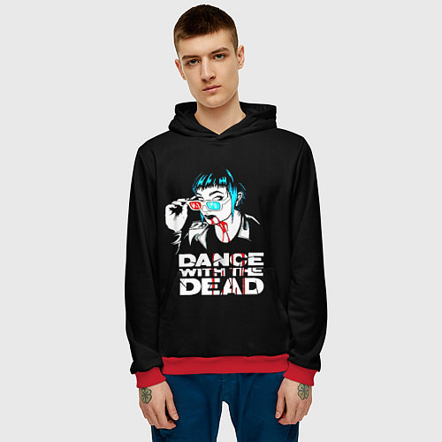 Мужская толстовка Dance with the dead / 3D-Красный – фото 3