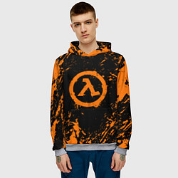 Толстовка-худи мужская HALF-LIFE, цвет: 3D-меланж — фото 2