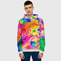 Толстовка-худи мужская TIE DYE, цвет: 3D-белый — фото 2