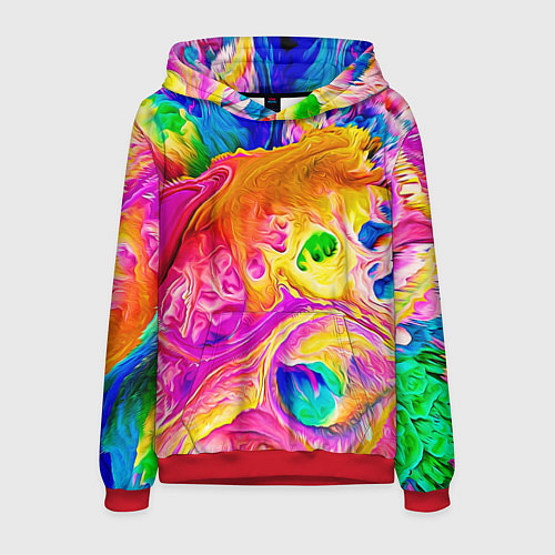 Мужская толстовка TIE DYE / 3D-Красный – фото 1