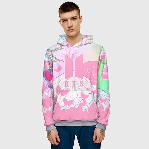 Мужская толстовка BTS / 3D-Меланж – фото 3
