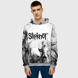 Толстовка-худи мужская SLIPKNOT, цвет: 3D-меланж — фото 2