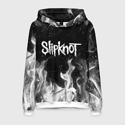 Толстовка-худи мужская SLIPKNOT, цвет: 3D-белый
