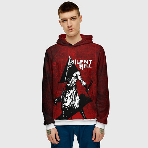 Мужская толстовка SILENT HILL / 3D-Белый – фото 3