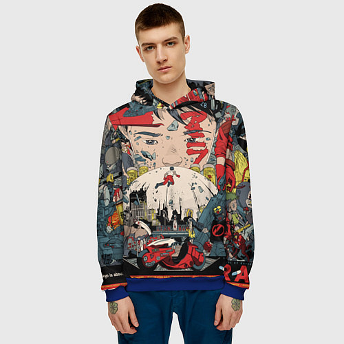 Мужская толстовка AKIRA / 3D-Синий – фото 3